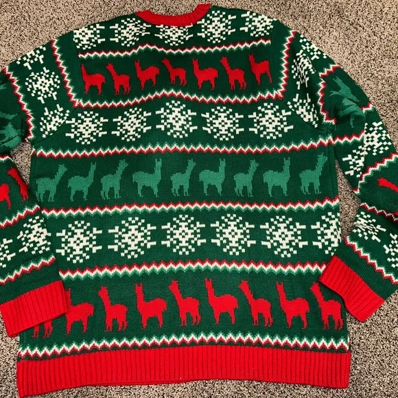 Men’s Ugly Christmas llama sweater sz XXL - Picture 4 of 6
